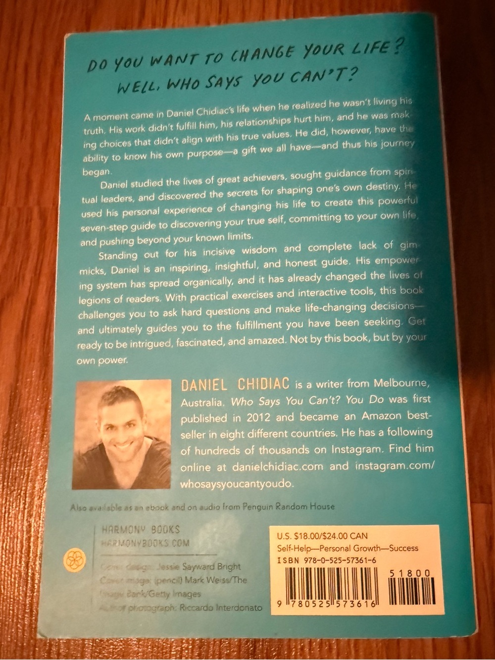 Paperback book “Who Says You Can’t ? You Do” by Daniel  Chidiac - Picture 2 of 4